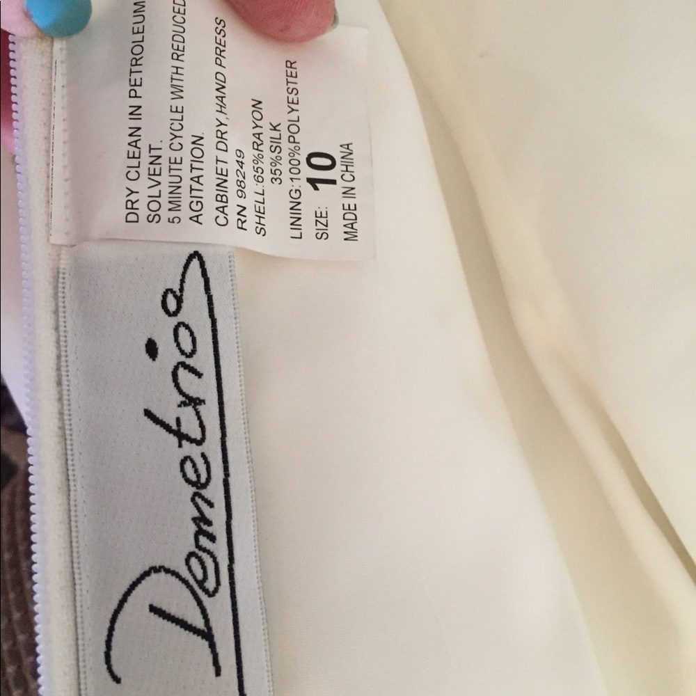 💍 New DEMETRIOS Ivory Wedding DRESS Beaded Floral 6 - Picture 13 of 16